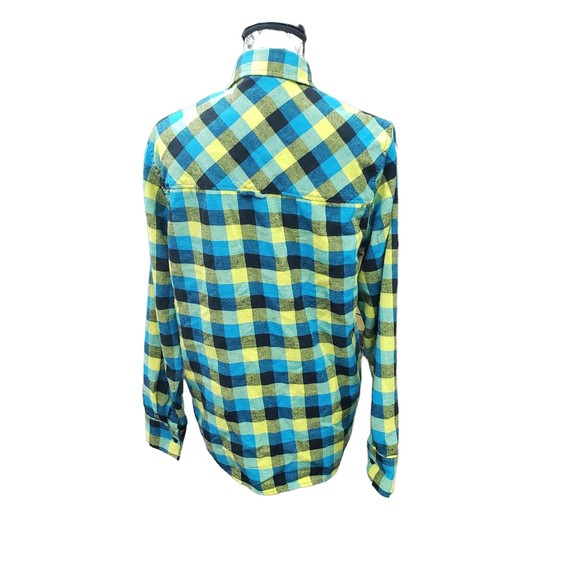 The DC Shoe Company Women's size X-Small 100% Cotton Lg Box Plaid Flannel shirt - Picture 7 of 9